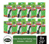 Slime Bike Inner Tubes, Family Pack of 8 Tubes, Schrader Valve, Various Sizes