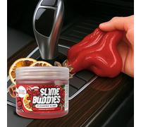 Slime Buddies Cleaning Putty Gel | Car Cleaning Gel for Interiors & Air Vents, Computer, Macbook & Laptop Keyboard Cleaner | Clean Hard to Reach Spaces | Surface Dust Cleaner | Christmas Spice 160g