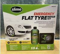 Slime Smart Emergency Flat Tyre Repair Puncture Air Compressor & Sealant Kit