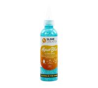 Slime Creator - Glow Base Aqua Blue Glue - 180ml Bottle for Brilliant, Glow-in-the-Dark Slime Making