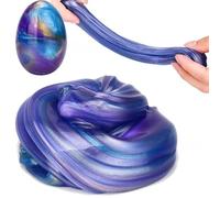 Slime Egg Crystal Mud Sky Slime Colorful Sparkling Rubber DIY Fluffy Easter Kids Toy Crystal Beautiful color, Mess-Free, Stress Relief, for Girls and Boys
