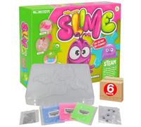 Slime Making Kit for Kids Science Set Ghost Mould Neon Colours Craft Eyes Glitter STEM Educational Play Kit for Spooky Slime Activity Includes Six Pack Electoys