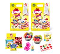 Slime Mart Small Bag (2PK) by ZURU for Making Blueberry Tart, Compound Toy, Arts & Crafts for Kids and Kidults, Soft Kit for Girls Ages 6 to 10 - Fun Gift Idea for Boys Girls
