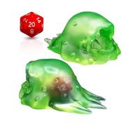 Slime Monster Gelatinous Cube Dice Jail | Squishy See-Through Dice Prison & Cage for Dungeon Parties | Miniature Accessories for DND Gifts | Dungeon Masters, DMS & TTRPG Players Cool Gaming Storage