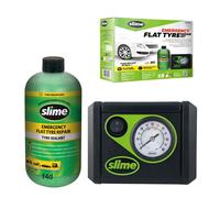 Slime Smart Emergency Flat Tyre Repair Puncture Air Compressor & Sealant Kit