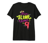 Slime Queen is 9 Birthday Party Fun Slime Lover Kids 9th Premium T-Shirt