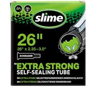 Slime 30096 Bike Inner Tube with Slime Puncture Sealant, Self Sealing, Prevent and Repair, Schrader Valve, 26 x 2.35-3.0"