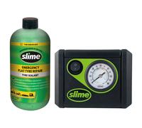 Slime Smart Emergency Flat Tyre Repair Puncture Air Compressor & Sealant Kit