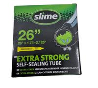 Slime 30060 Bike Inner Tube with Slime Puncture Sealant, Self Sealing, Prevent and Repair, Presta Valve, 26" x 1.75-2.3"