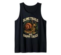 Slime Trails And Happy Tales Vintage Snail Tank Top