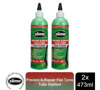Slime Tube Sealant Puncture Repair, Twin Pack, Ideal for All Tubes
