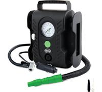 Slime 40066-95 Tyre Inflator, Multi-Purpose, Analogue, includes LED light and quick connect hose, 8 min inflation