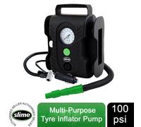 Slime Tyre Inflator Pumps, 4 to Choose, Tyres, Mattresses, Inflatables, Compact
