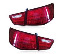 SLIMES 2Pcs Taillight Assembly Rear Light Turning Signal Brake Reverse For Kia For Forte For Cerato 2009-2012 2013(Red Cover)