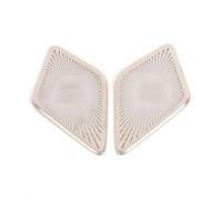 SLIMES Car Accessories Door Loudspeaker Window Triangle Tweeter Audio Speaker Cover Trim Frame Sticker For CX50 Cx-50 2023 2024 decorative(Silver rear trunk)