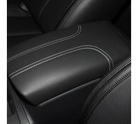 SLIMES Car Center Console Armrest Box Cover Microfiber Leather Protection Pad For Nissan For X-Trail T32 2017 2018-2021(Titanium-line)