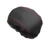 SLIMES Car Center Console Cover Armrest Box Cover Decorative Soft Leather Armrest Cover Accessories For Q3 2019(Black-Red)