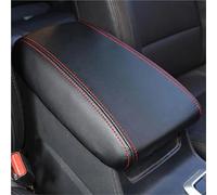 SLIMES Car Central Armrest Box Cover Protective Pu Leather Cover Car Interior Accessories For Hyundai For Tucson 2015-2018(Black Red)