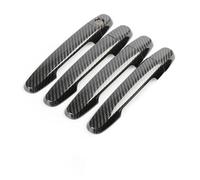 SLIMES Car Door Handle Cover Trim Accessories Overlay for Toyota for Hilux for Vigo 2005-2014(Carbon Fiber 1 Hole)