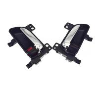 SLIMES Car Interior Front Rear Right Left Door Handle for Subaru for Legacy for Forester 2009-2020 Chrome Black Smooth Protective Cover(Left+Right)