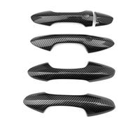 SLIMES Car Style Exterior Door Handle Cover Trim Left Hand Drive for Hyundai for Kona 2024(Carbon Fiber)