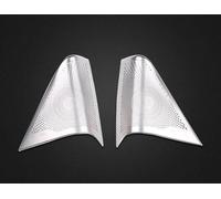 SLIMES Car Styling Tweeter Speaker Window Stickers Trim Door Audio Cover Panel Accessories For Infiniti Q50 Q50L decorative(2 PCs for A pillar1)