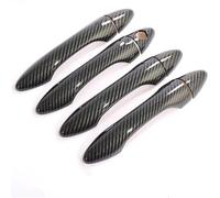 SLIMES Chrome Car Door Handle Cover Trim Accessories for Hyundai for Tucson IX35 2009-2014(Carbon Fiber)