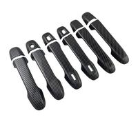 SLIMES Chrome Door Handle Cover Trim Car Accessories for Toyota for Noah 80 2013-2019(Carbon Fiber)