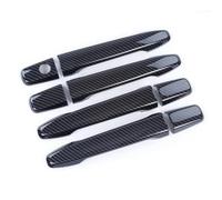 SLIMES Door Handle Cover Accessories Overlays for Mitsubishi for Outlander 2008-2020(Carbon Fiber)