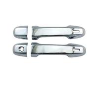 SLIMES Door Handle Cover Exterior Parts Car Decoration for Toyota for Yaris for Vitz 2012-2019(2 Door Chrome)