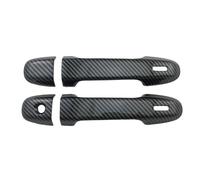 SLIMES Door Handle Cover Exterior Parts Car Decoration for Toyota for Yaris for Vitz 2012-2019(2 Door Carbon)