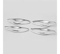SLIMES Door Handle Cover Trim Molding Catch Overlay Garnish Cap Cup Protector for Hyundai for Elantra 2011-2015 2016 Protection(E)