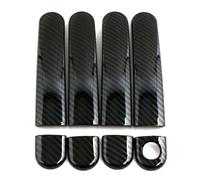 SLIMES Exterior Side Door Handle Cover Door Bowl Trim for Skoda for A5 MK1 MK2 2000-2013(1 Key Hole)