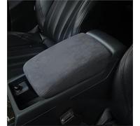 SLIMES For A5 2009 2010 2011 2012-2016 Central Control Leather Armrest Box Protective Cover Car Interior Accessoires(Suede black thread4)