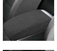 SLIMES For VW For Golf 6 MK6 2010-2013 Suede Leather Car Armrest Box Protector Cover Central Control Interior Accessories(Suede black thread4)