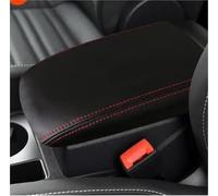 SLIMES For VW For Touran L 2016 2017 2018 2019 2020 Microfibre Leather Center Armrest Box Cover Car Accessories Interior(Rosso)