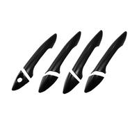 SLIMES LHD Car Door Handle Cover Trim Accessories Protect Decor for Hyundai I30 2012-2016(Normal Black)