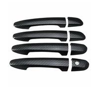 SLIMES LHD Car Exterior Door Handle Cover Moulding Trim Accessories for Mazda 2 3 6 CX3 CX5 2014-2019(Normal Carbon)