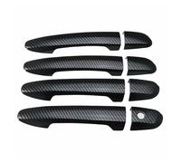 SLIMES LHD Car Smart Keyless Door Handle Cover Trim Accessories for Mazda 3 BM BN 2014-2018(Normal Carbon)