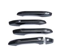 SLIMES LHD Car Style Exterior Door Handle Cover Trim Smart Keyhole Decor for Kia for Optima K5 2021-2023(Carbon)