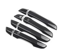 SLIMES LHD Door Handle Cover Trim Trim Overlay Car Molding for Civic 2016-2019(Carbon 2 Buttons)