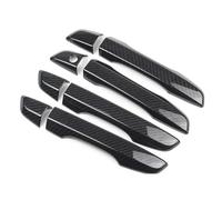 SLIMES LHD Door Handle Cover Trim Trim Overlay Car Molding for Civic 2016-2019(Carbon no Button)