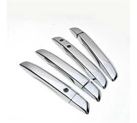 SLIMES LHD Door Handle Cover Trim Trim Overlay Car Molding for Civic 2016-2019(Silver 2 Buttons)