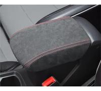 SLIMES Microfiber Leather Car Interior Center Console Lid Armrest Pad Cover Trim Accessories For T-roc 2019-2024(Suede-R-Thread2)
