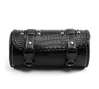 SLIMES Motorcycle Tool Bag Front Fork Handlebar Saddlebag Roll Barrel Racing Tail Storage for Harley for Sportster(Black)