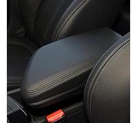 SLIMES Soft Leather Car Interior Center Control Armrest Box Cover Protective Trim For BMW X1 F48 2016 2017-2019(Black-line)