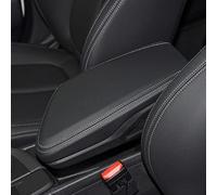 SLIMES Soft Leather Car Interior Center Control Armrest Box Cover Protective Trim For BMW X1 F48 2016 2017-2019(Titanium-line)