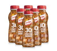 SlimFast Ready To Drink Shake, NEW Salted Caramel Latte Flavour, High Protein Meal Replacement Shakes for Weight Loss and Balanced Diet, Vitamins and Minerals, No Added Sugar, 6 x 325 ml