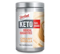 SlimFast Advanced Keto Fuel Shake for Keto Lifestyle, Creamy Vanilla Flavour, 10 Servings, 320g