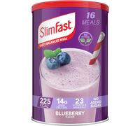 SlimFast Balanced Meal Shake, Healthy Shake for Balanced Diet Plan Vitamins Minerals High Fibre Meal Replacement Blueberry Flavour 16 Servings, 584 g